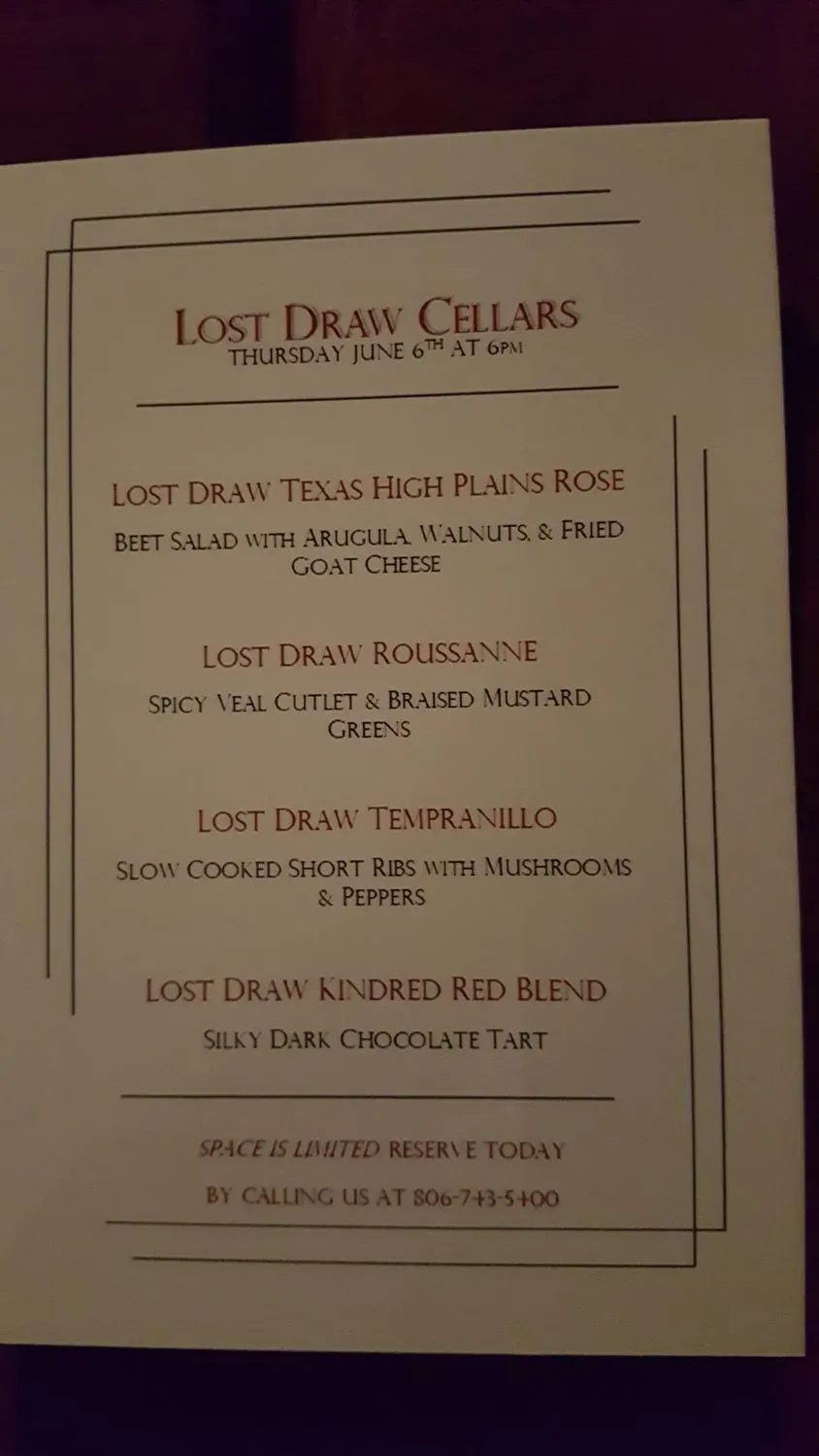 Menu 6