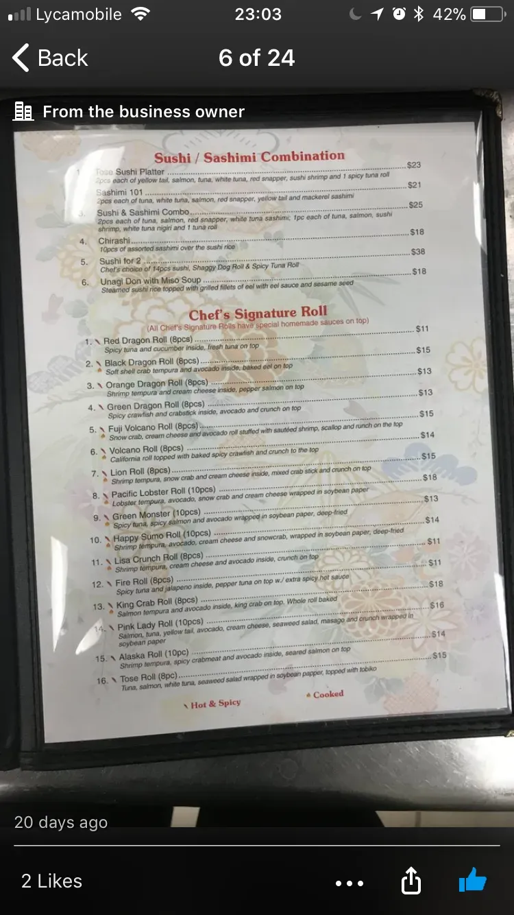 Menu 5