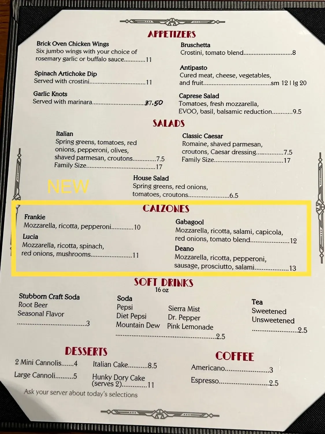 Menu 1