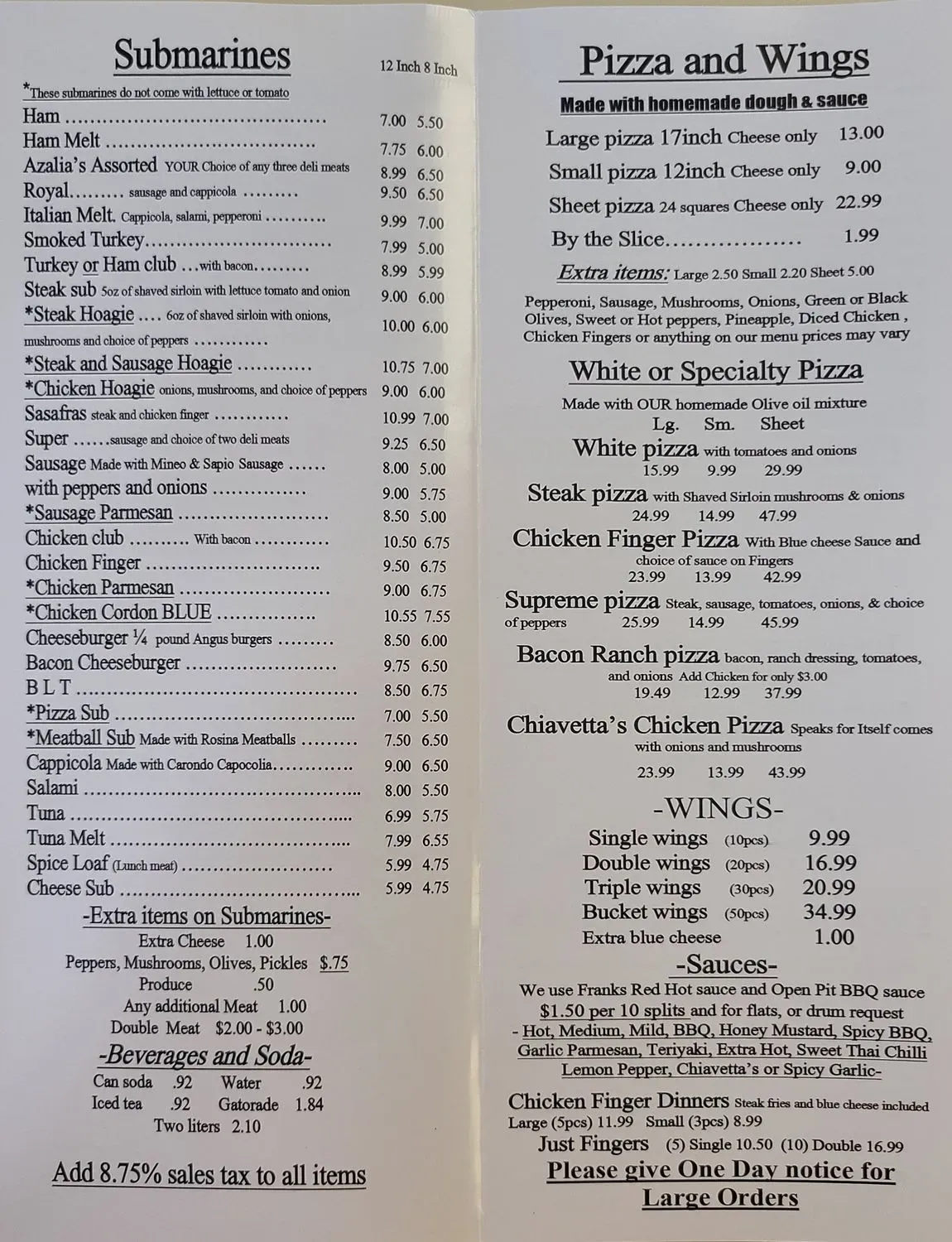 Menu 2