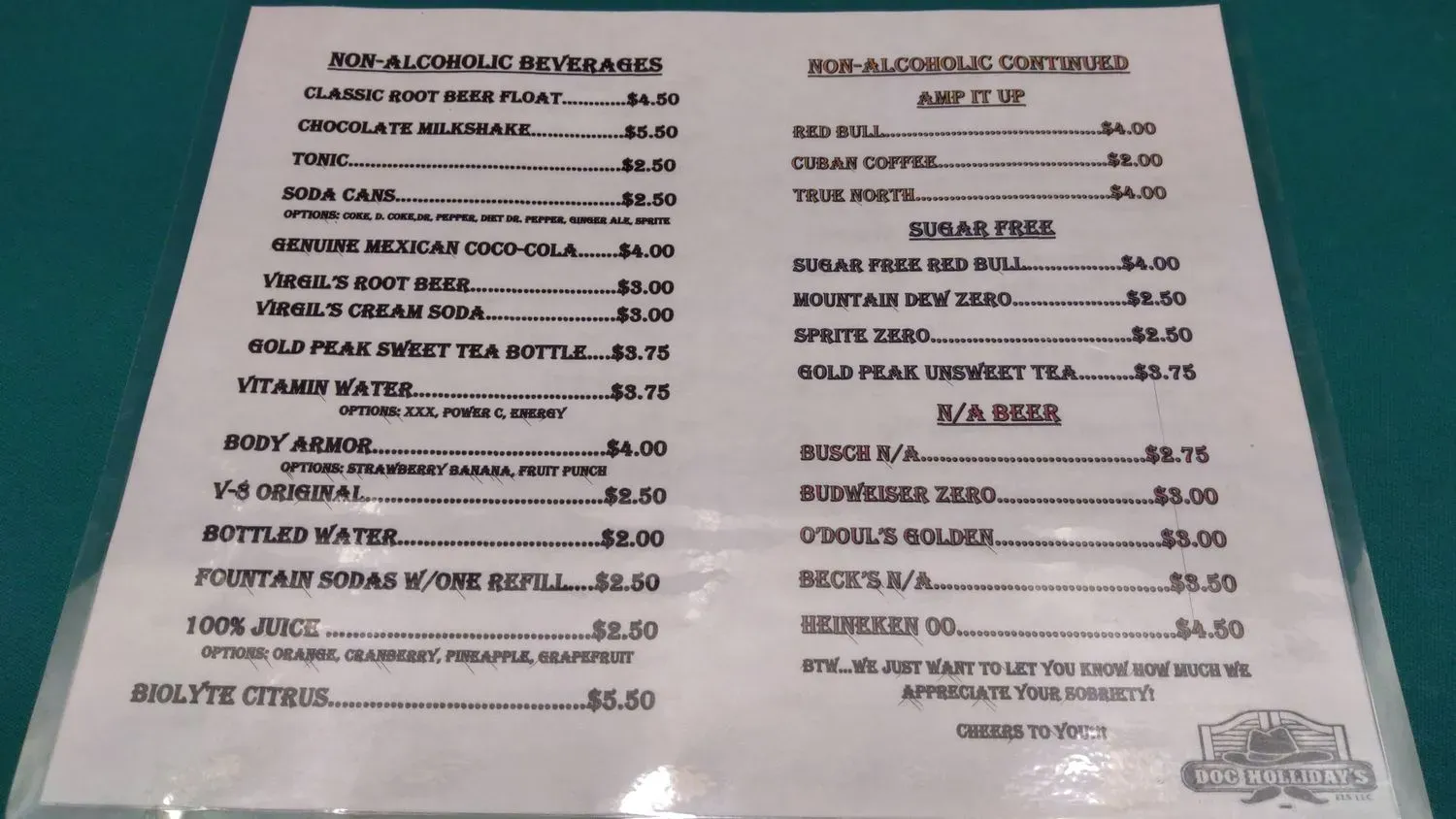 Menu 1