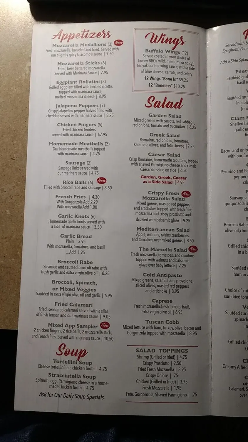 Menu 2