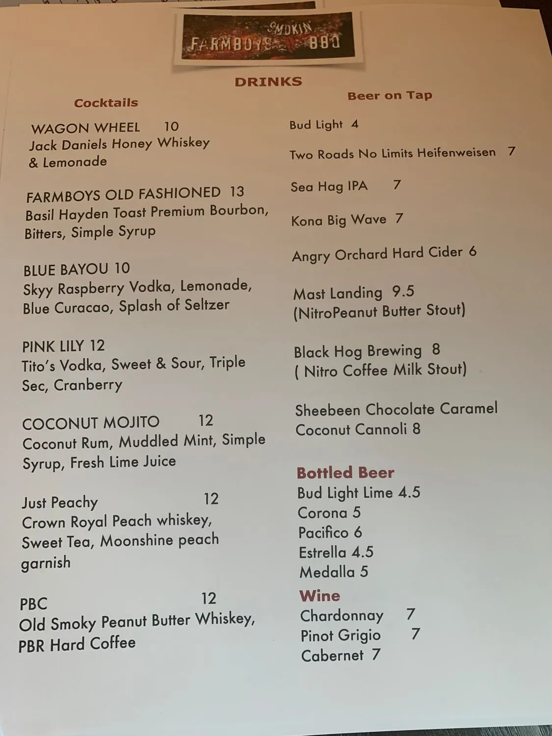 Menu 2