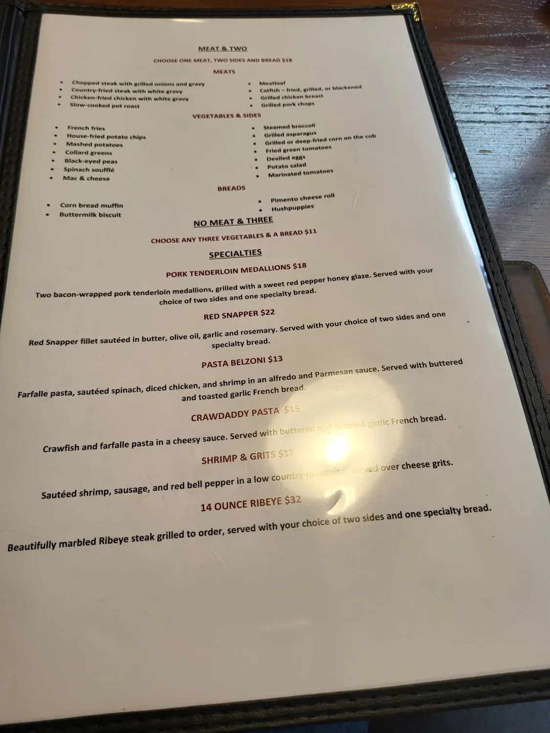 Menu 6