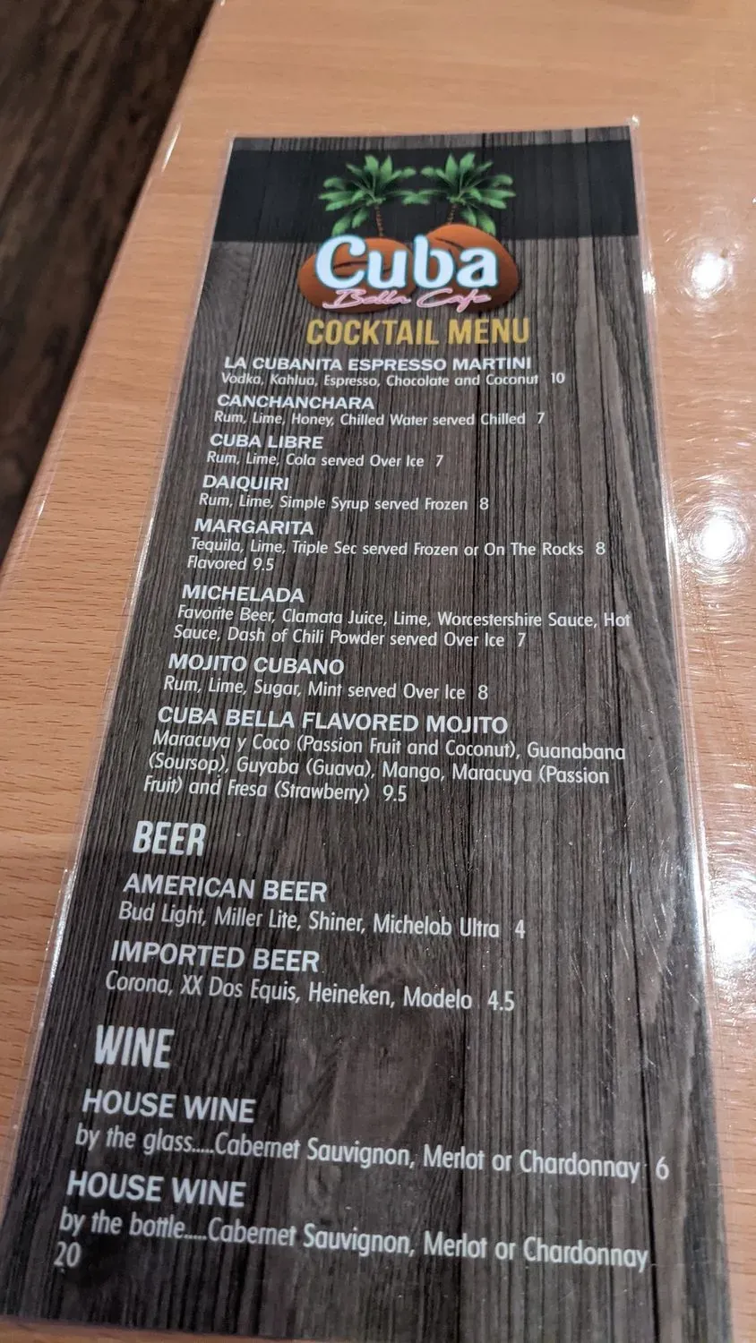 Menu 5