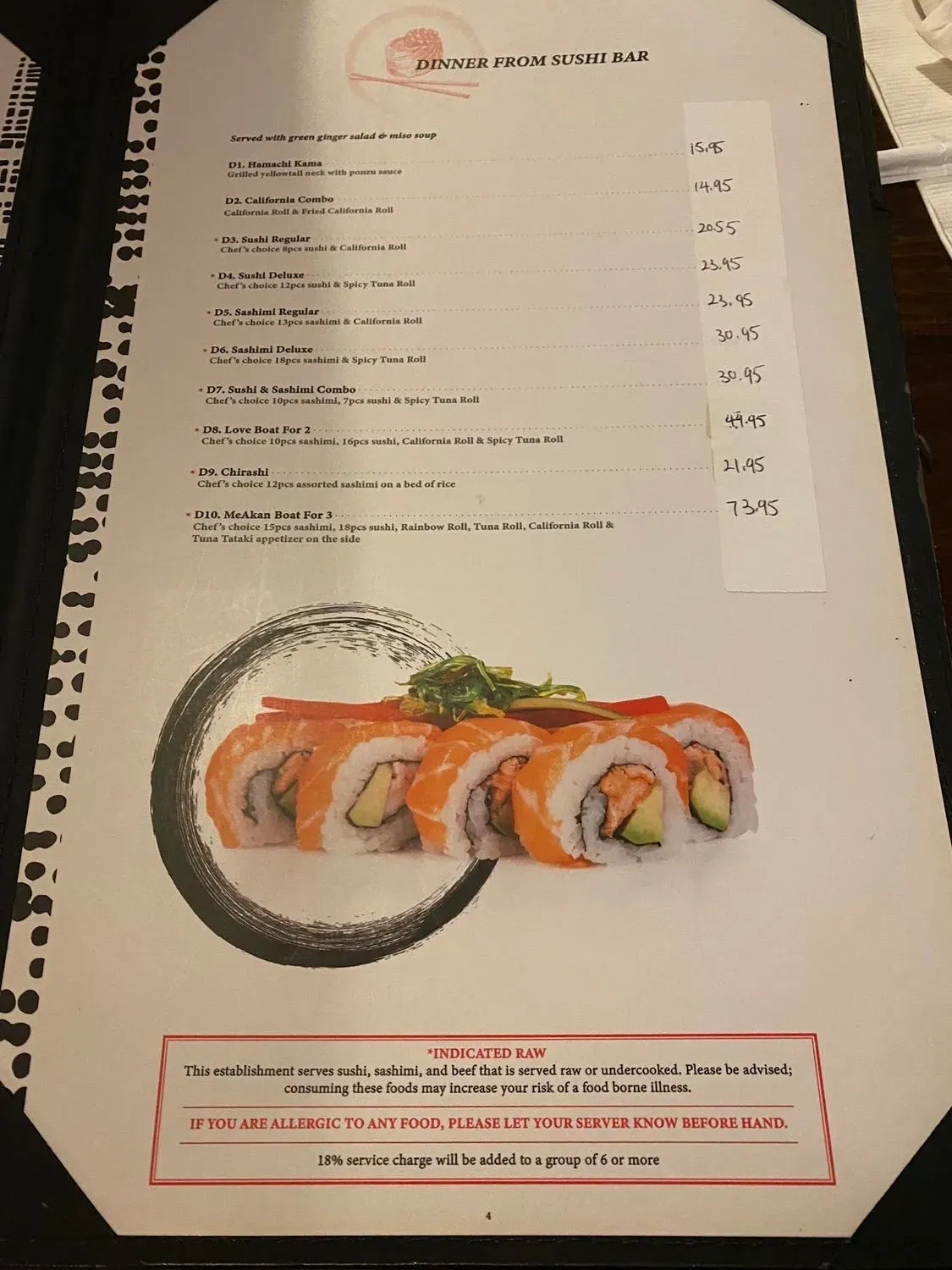 Menu 4