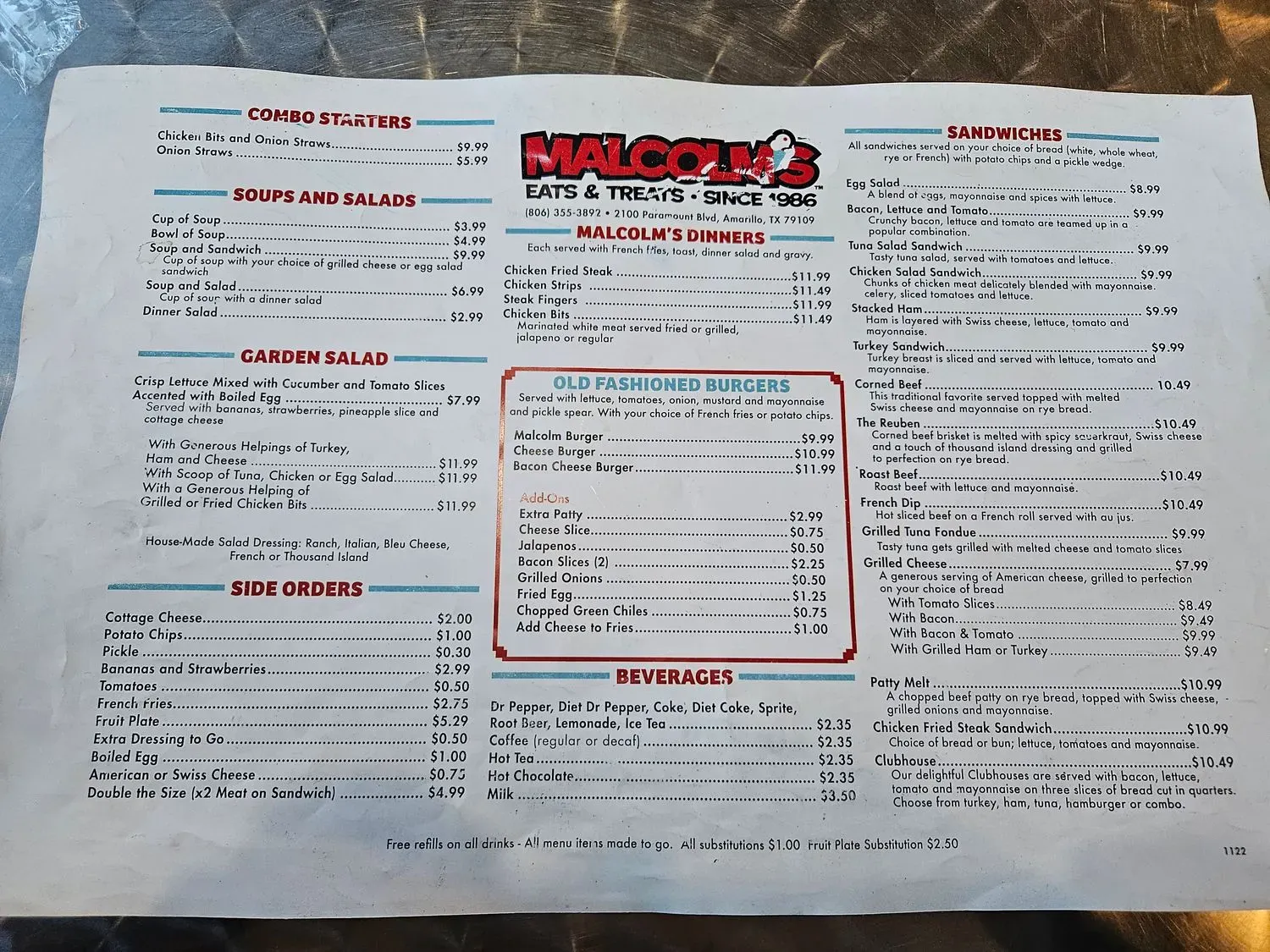 Menu 2