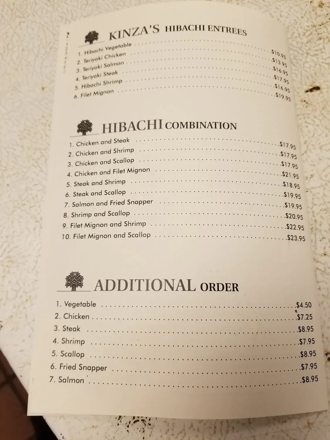 Menu 5