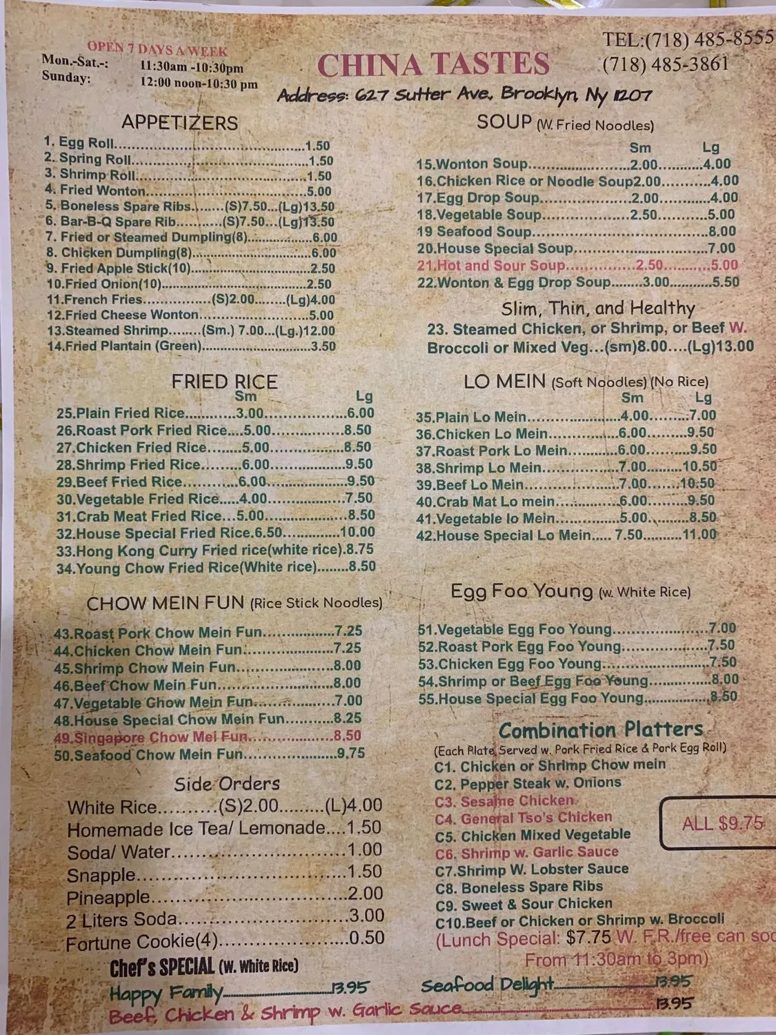 Menu 3