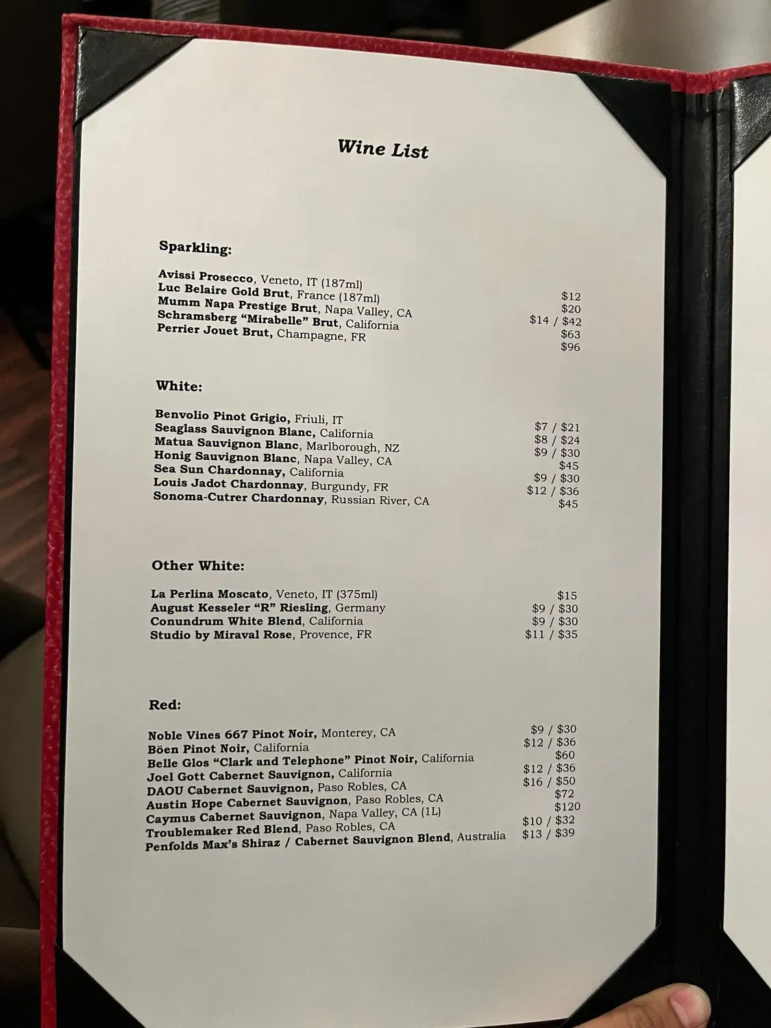 Menu 5