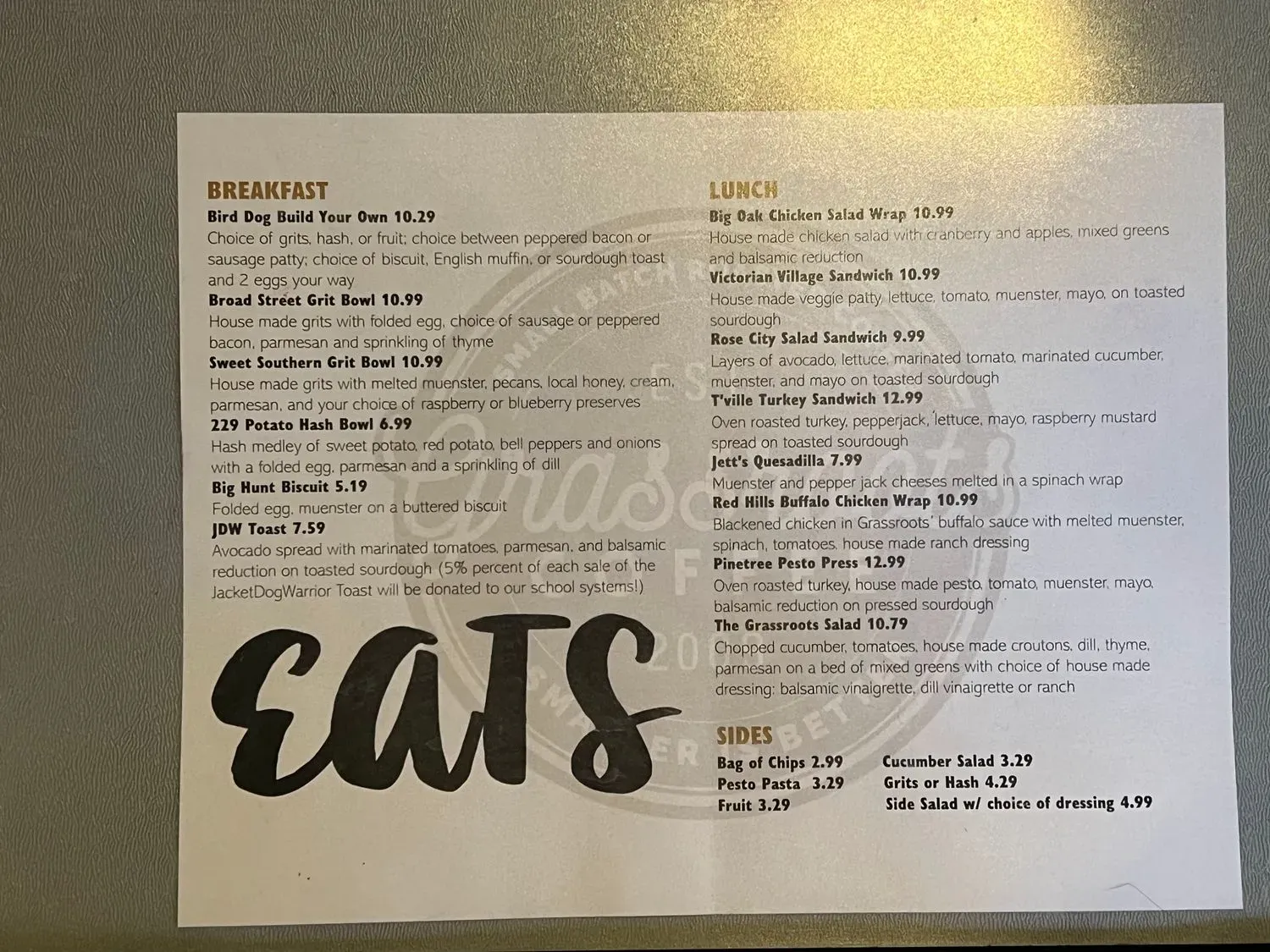 Menu 2