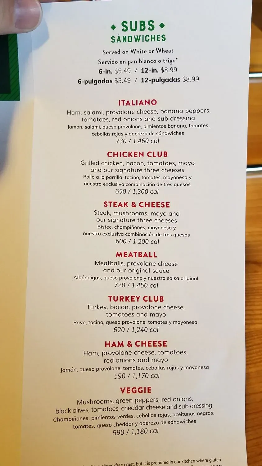 Menu 5