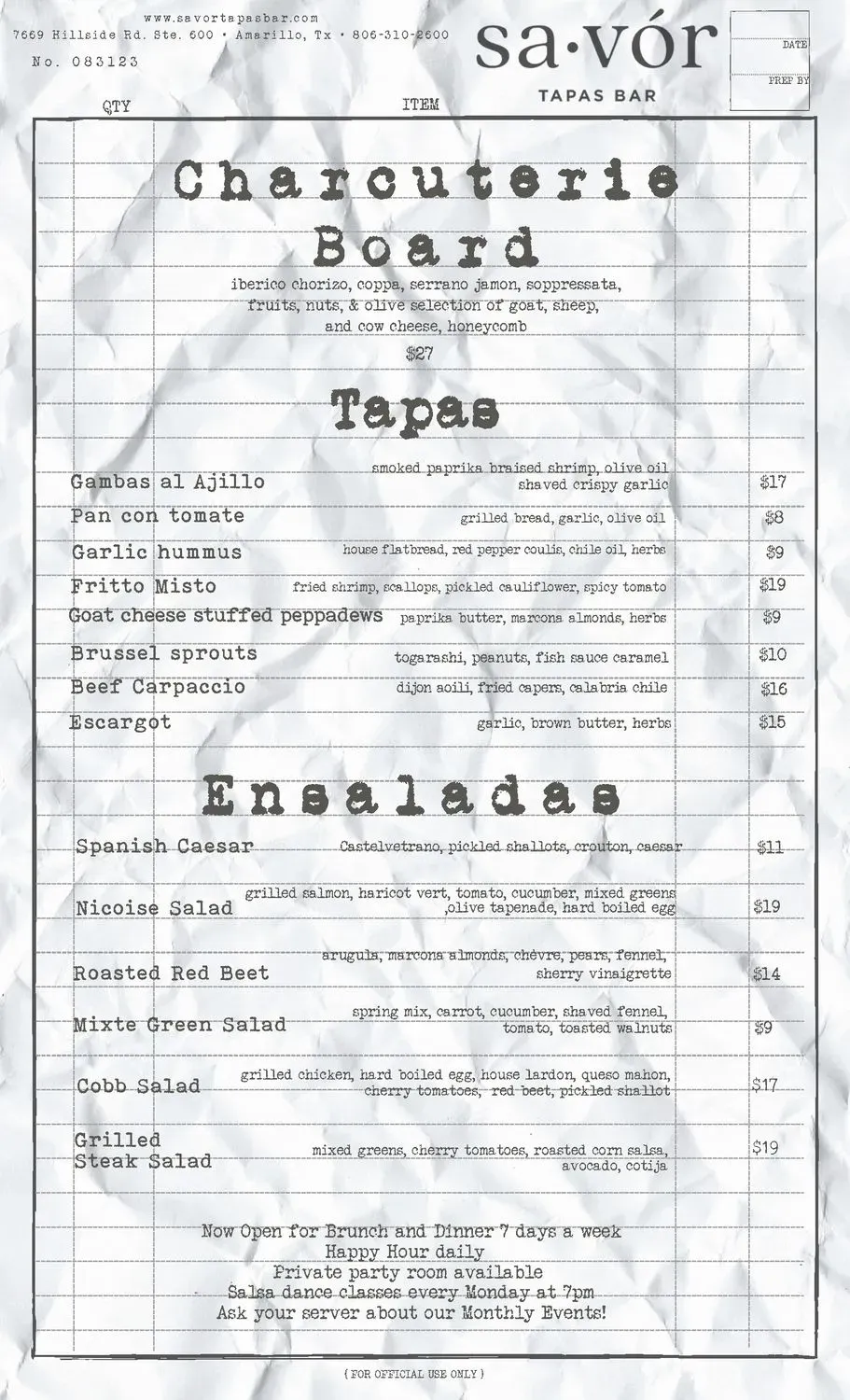 Menu 4