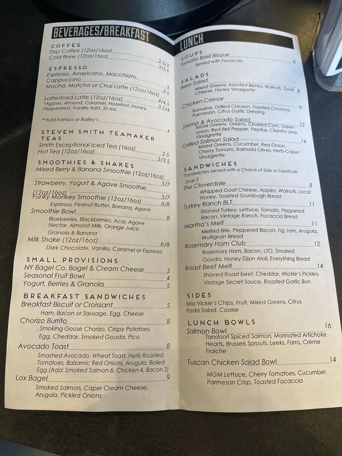 Menu 5