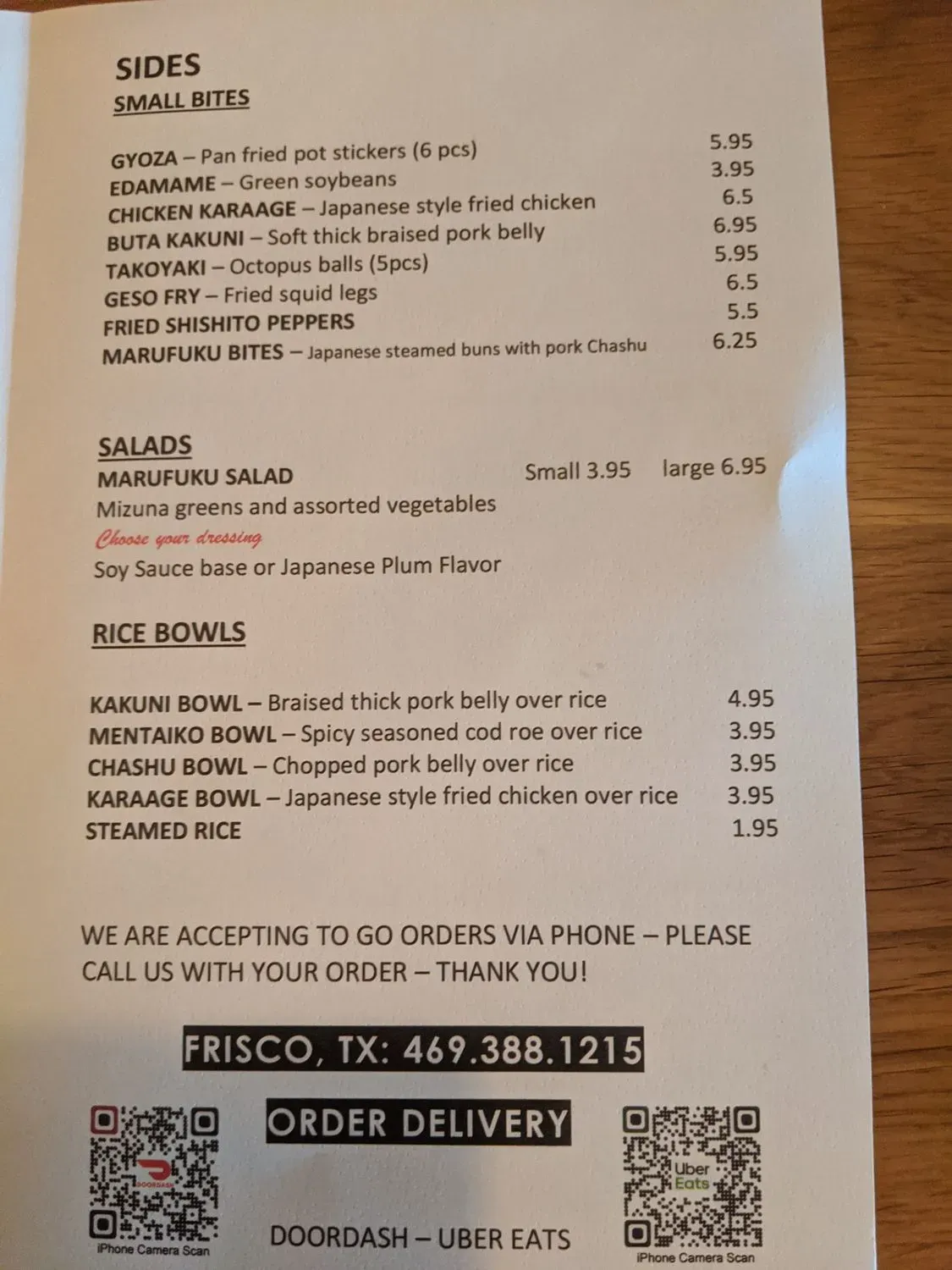 Menu 2