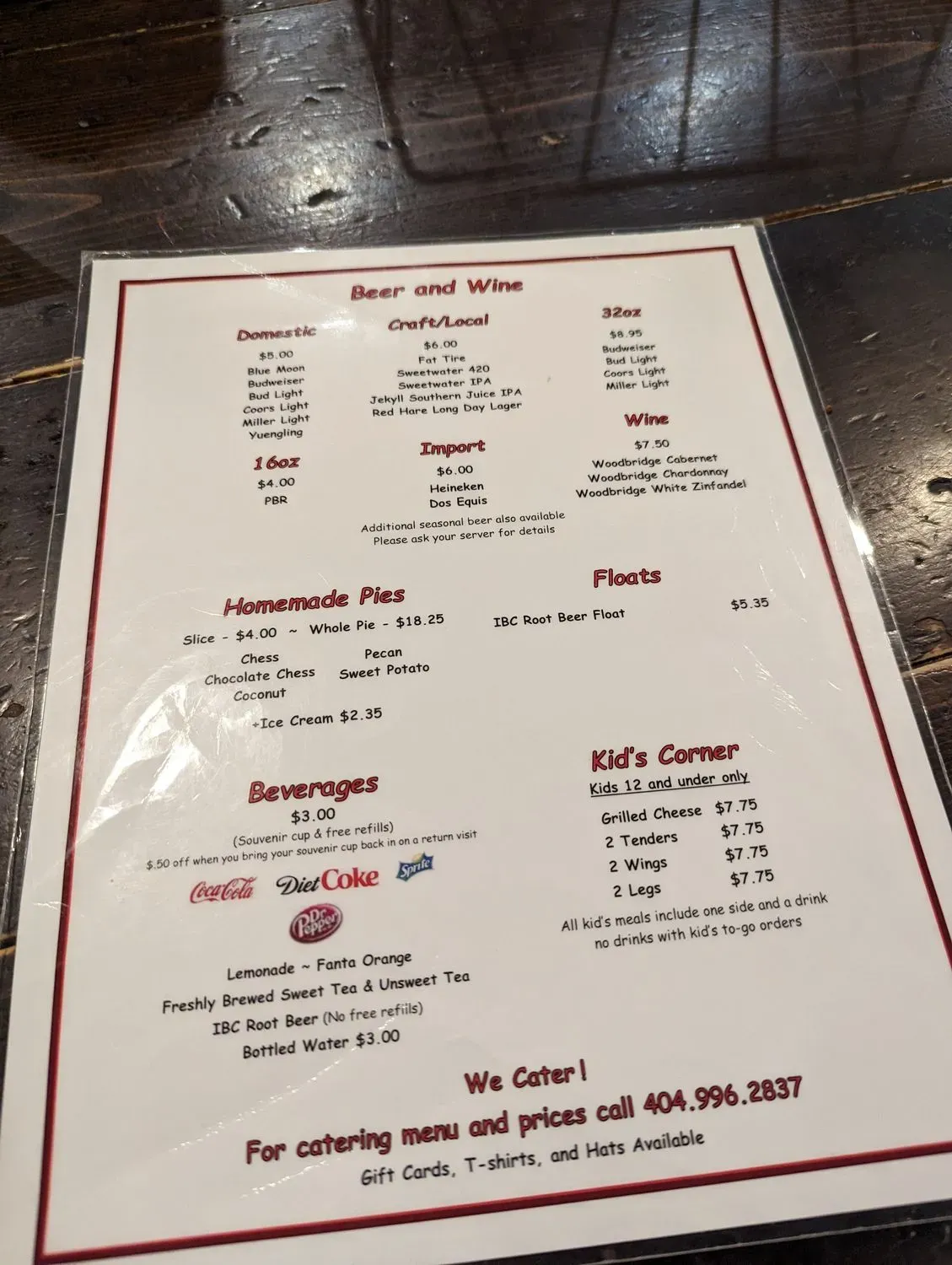 Menu 5