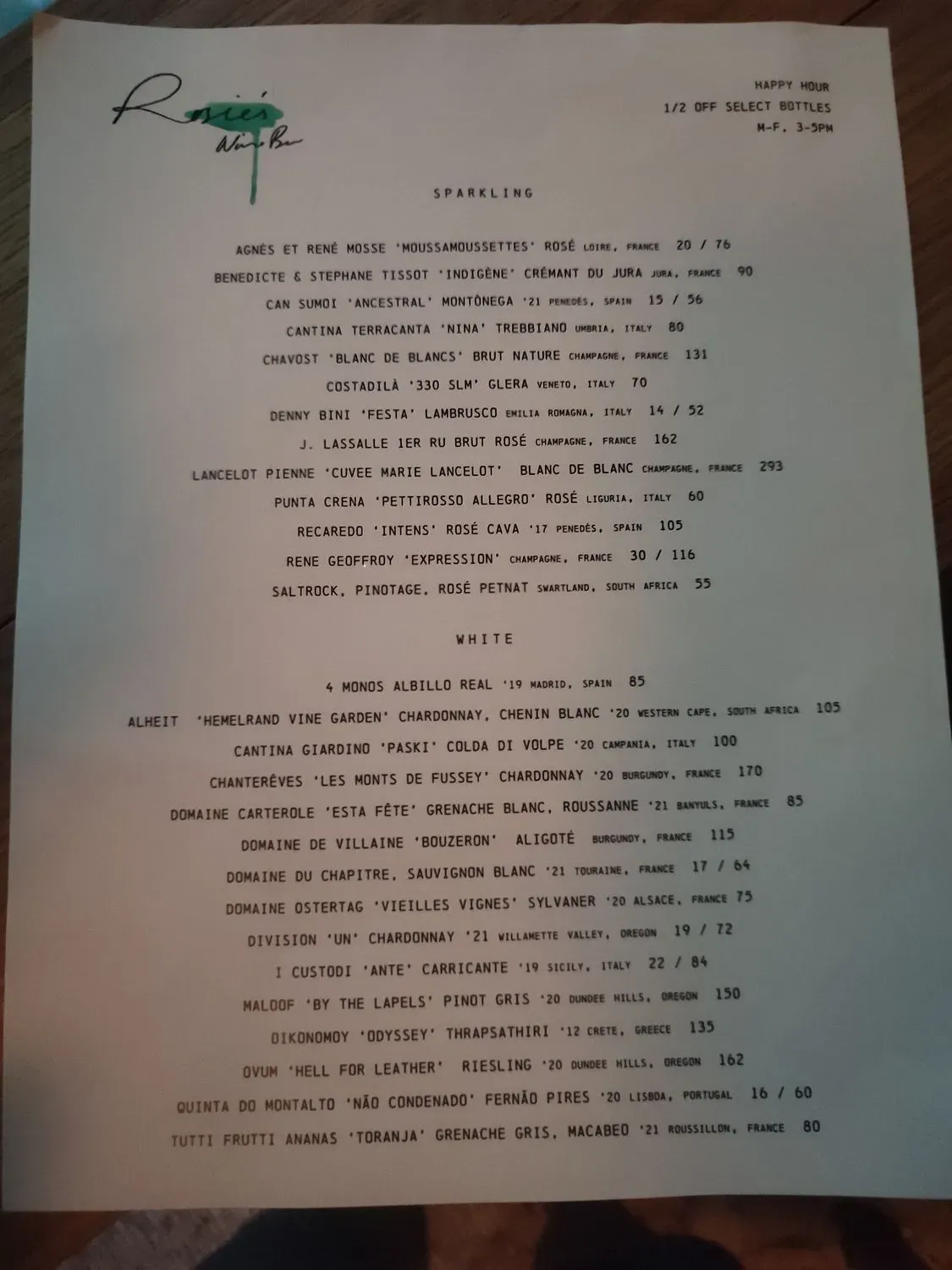 Menu 1