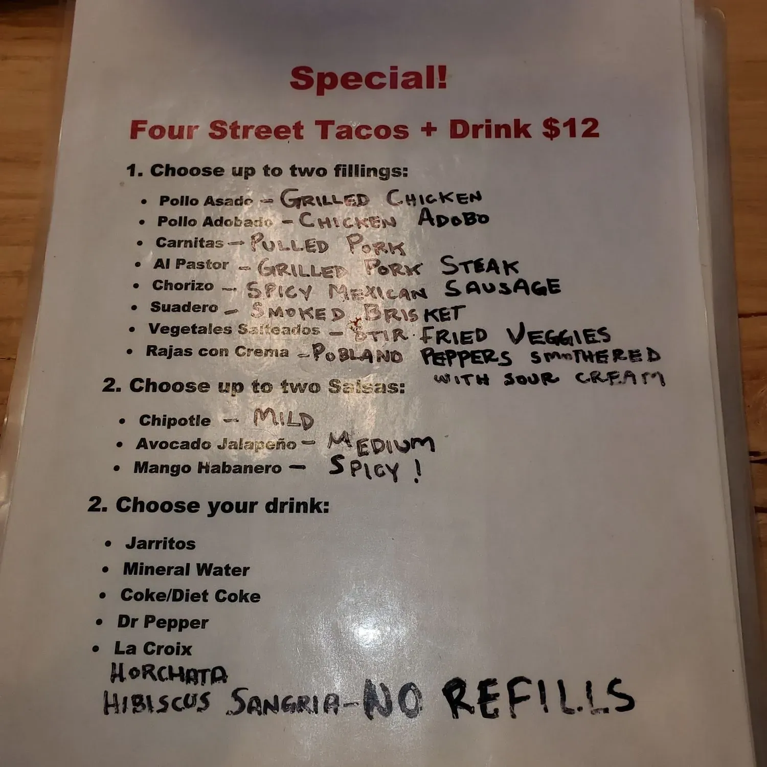 Menu 5