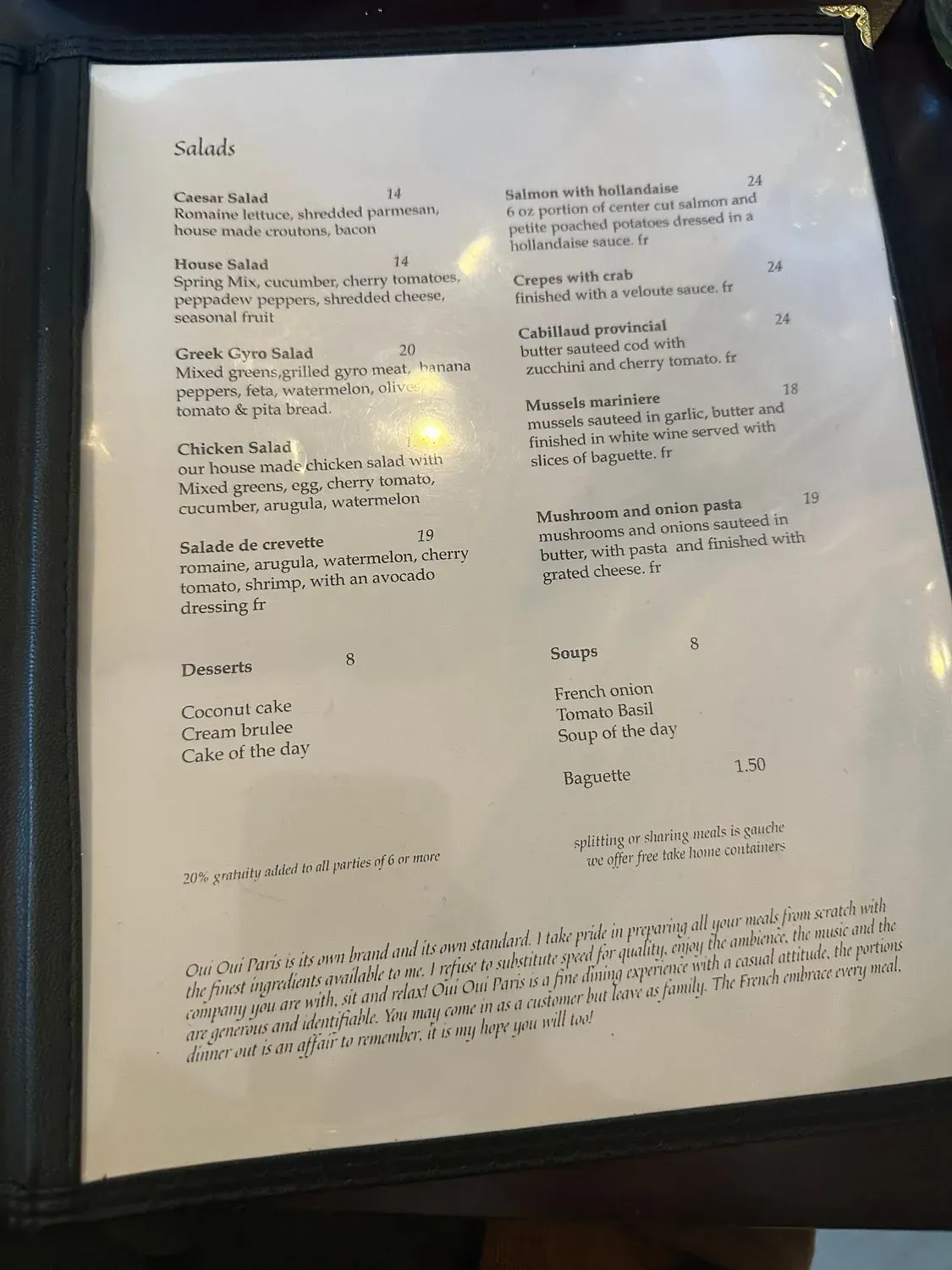 Menu 1