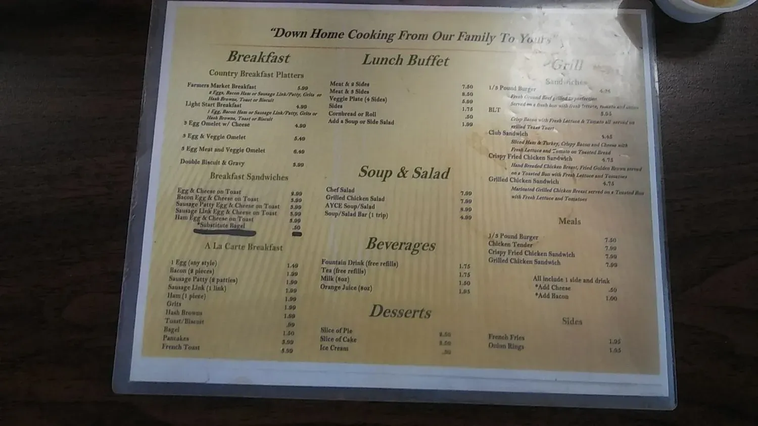 Menu 5