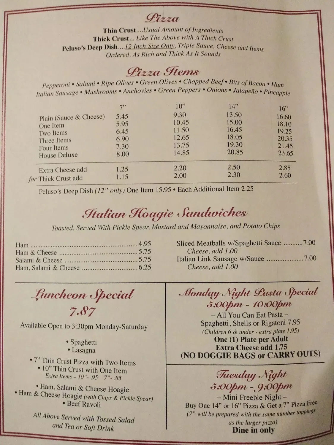 Menu 1