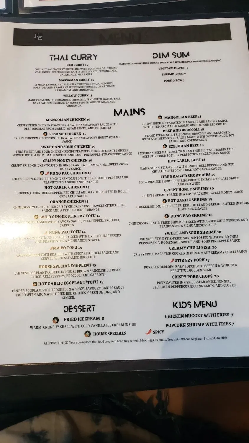 Menu 5