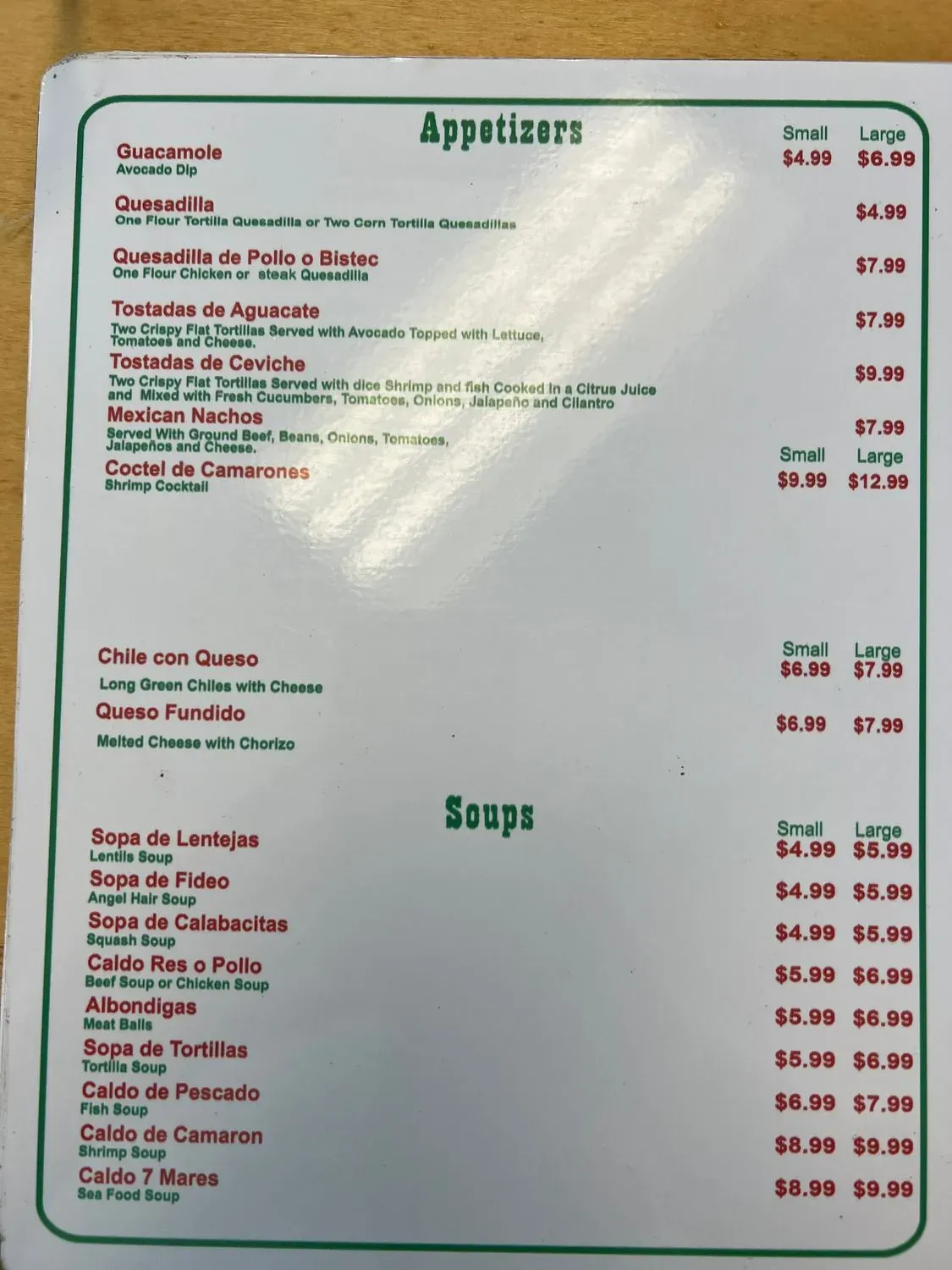 Menu 6