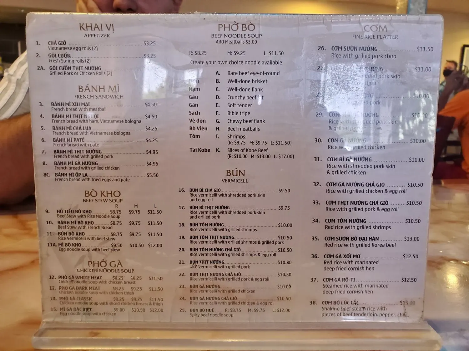 Menu 6