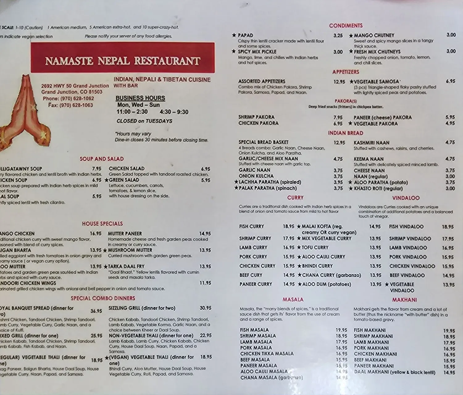 Menu 2