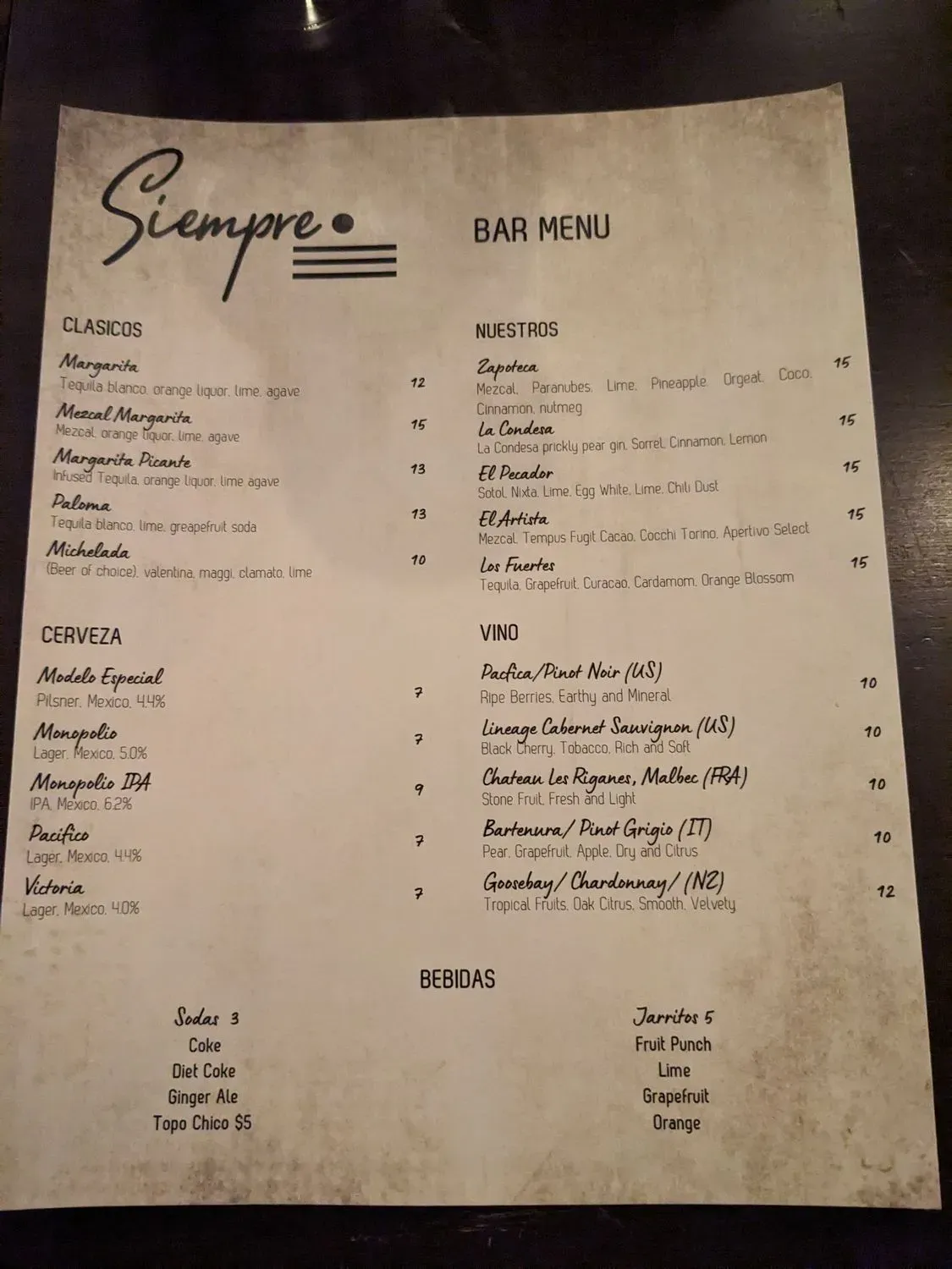 Menu 6