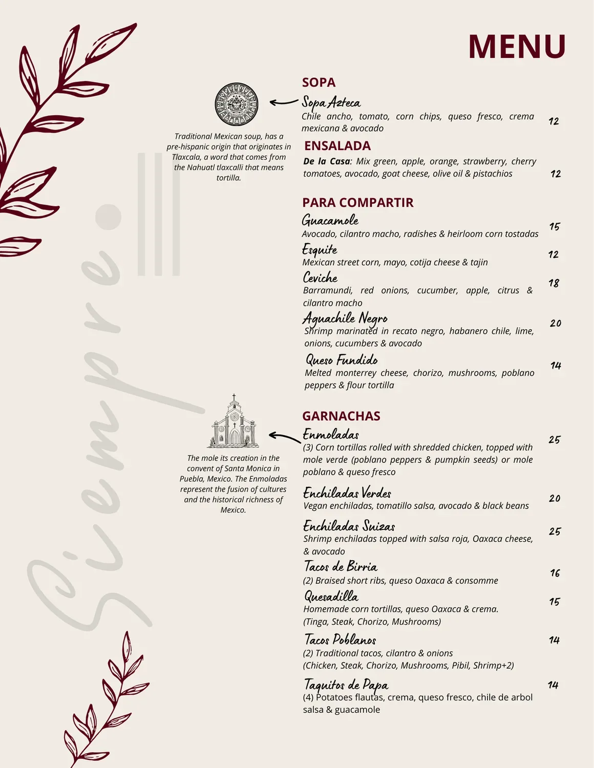 Menu 5