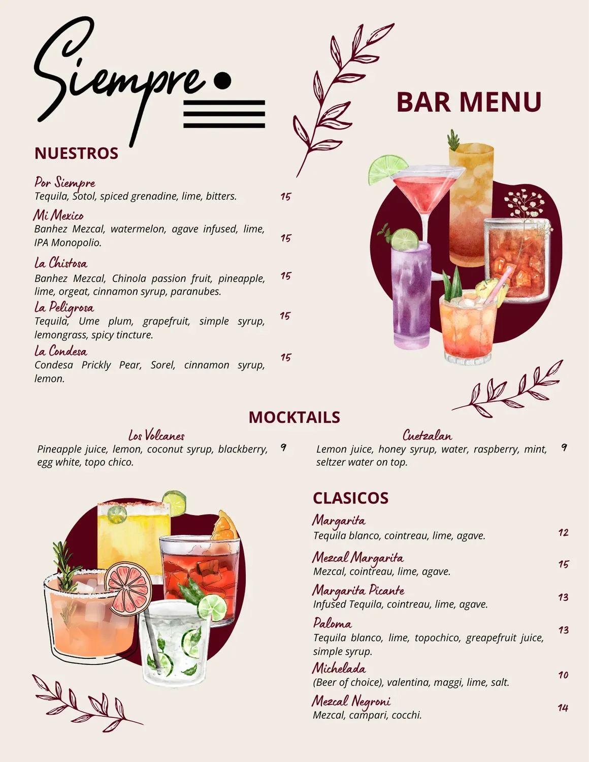 Menu 1