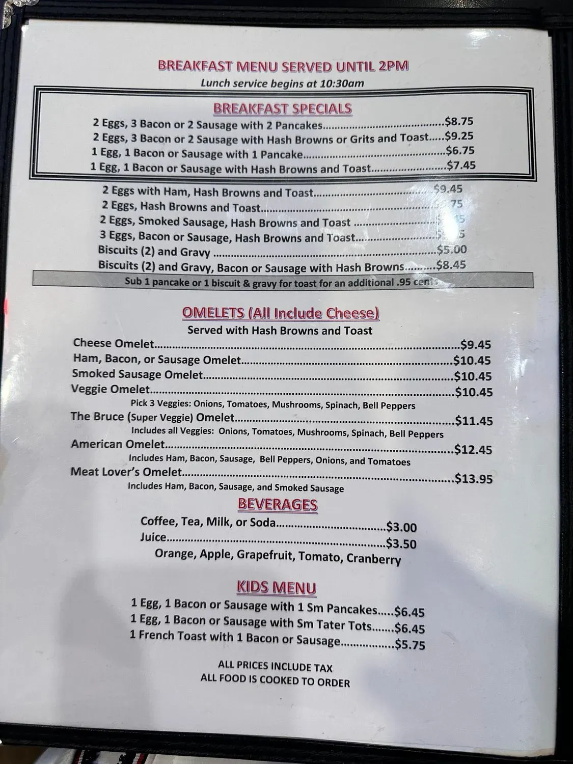 Menu 5