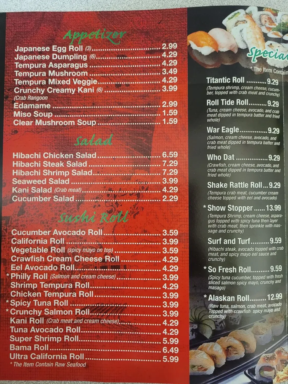 Menu 2