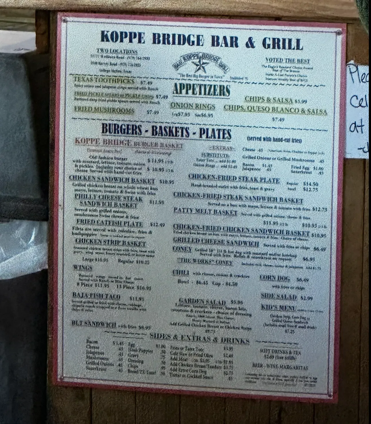 Menu 5