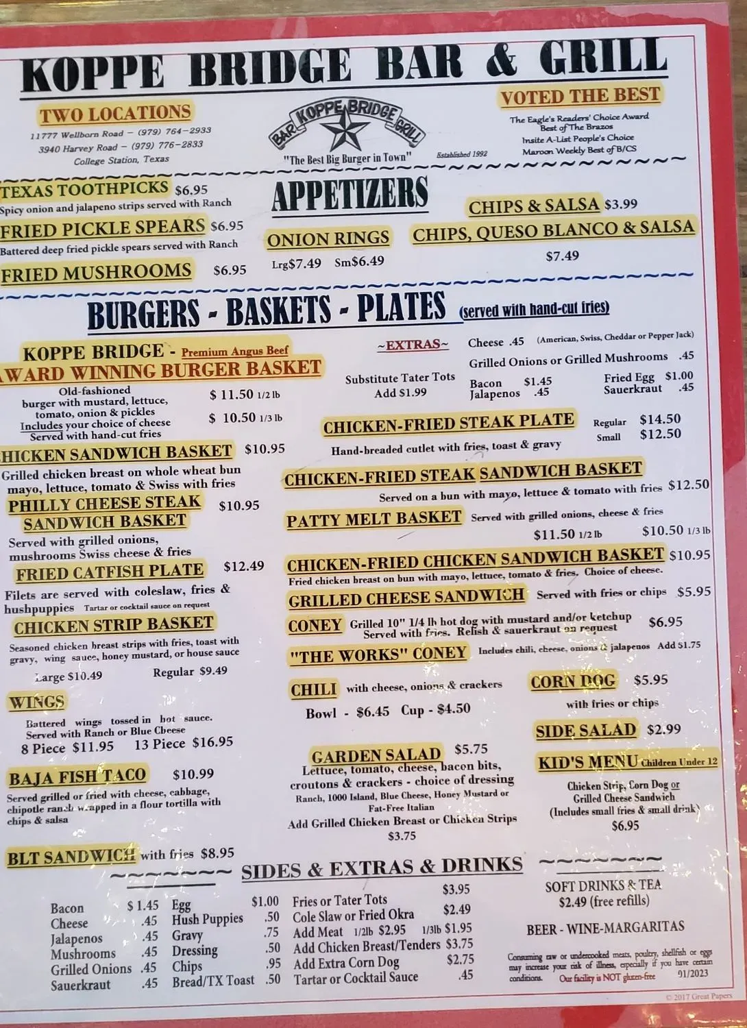 Menu 1