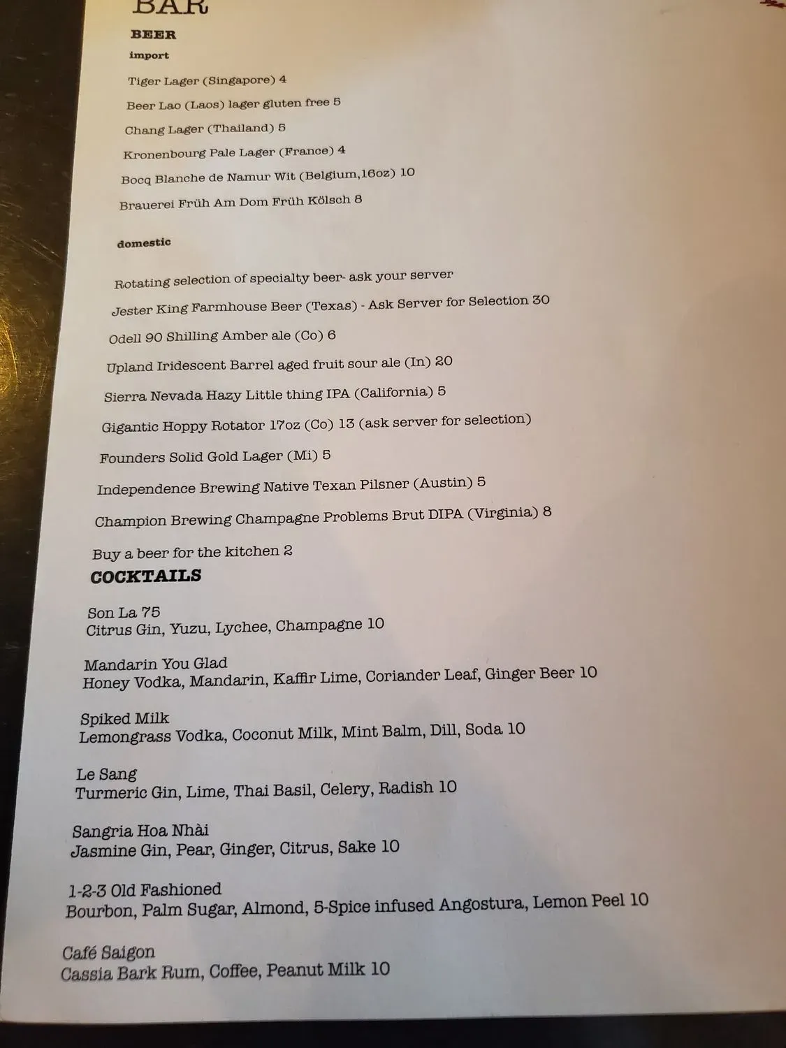 Menu 6