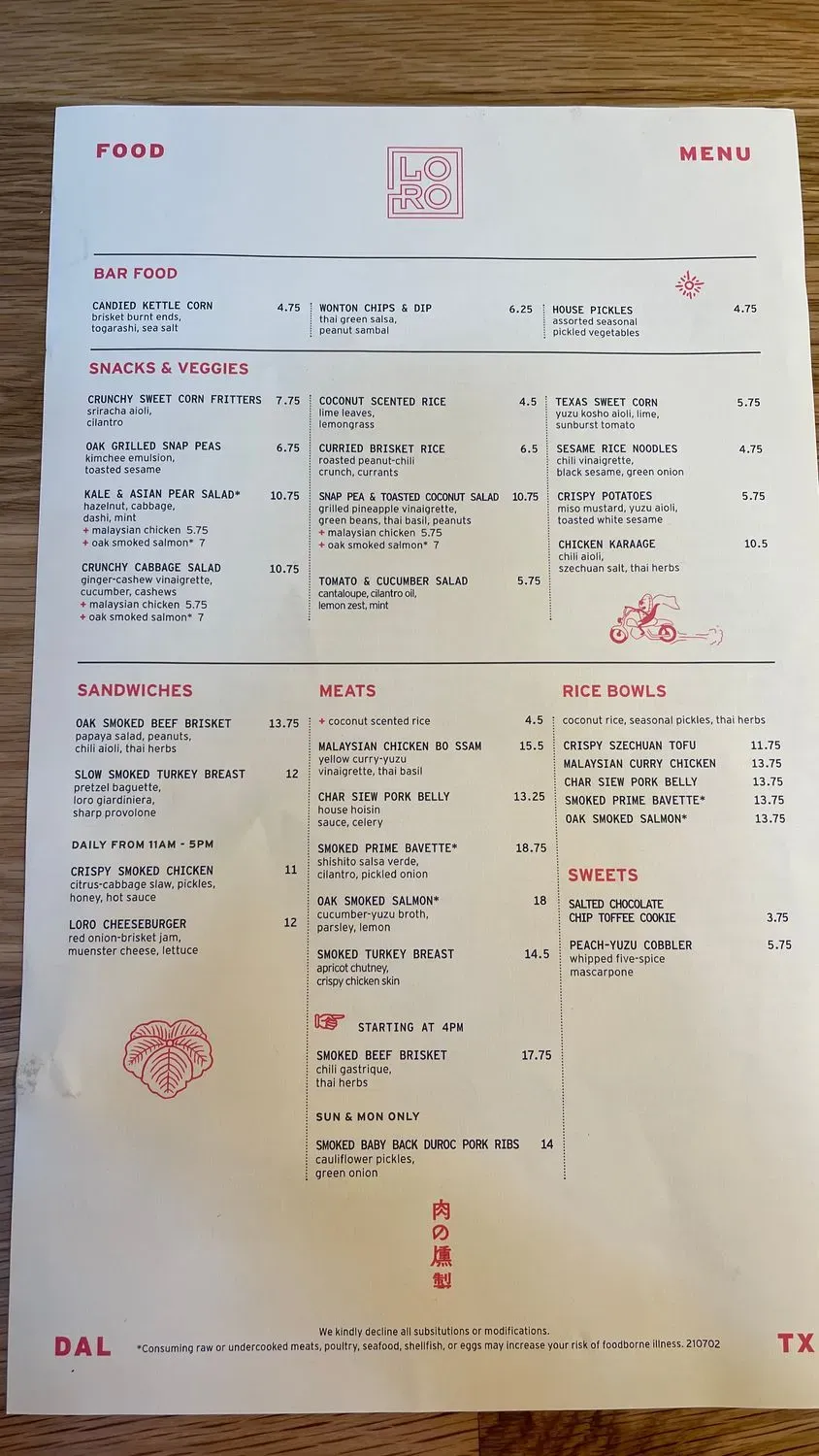 Menu 4