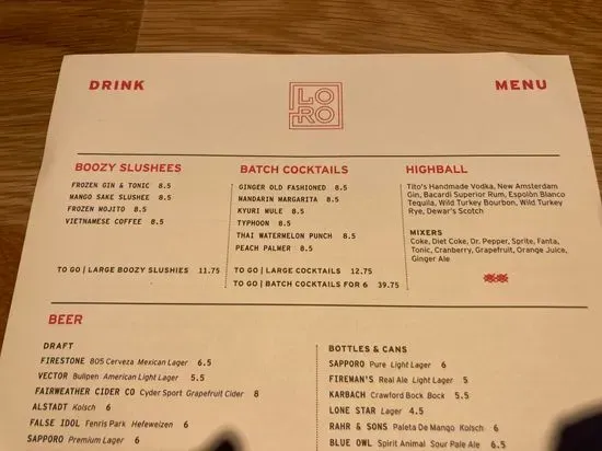 Menu 1