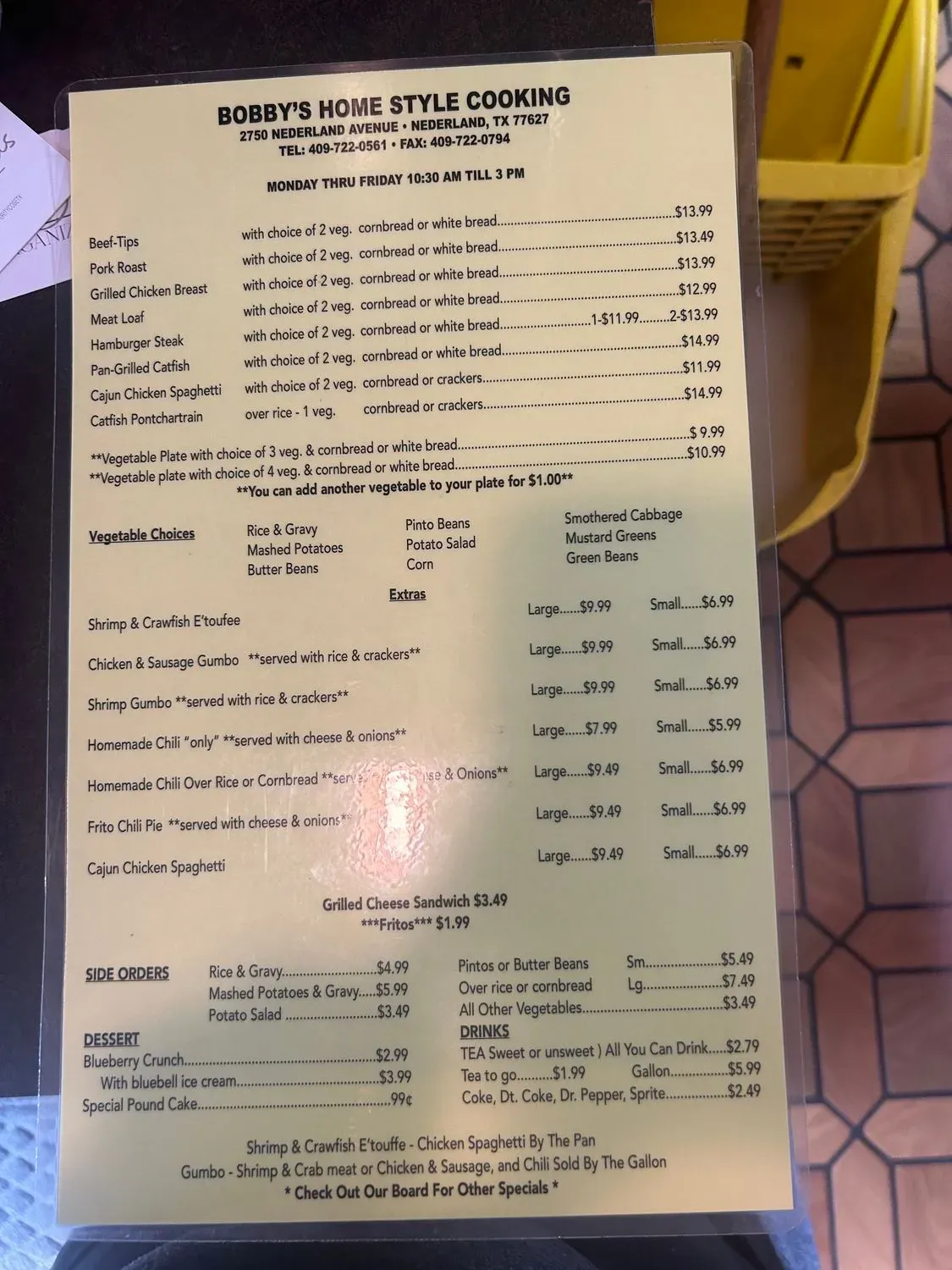 Menu 3