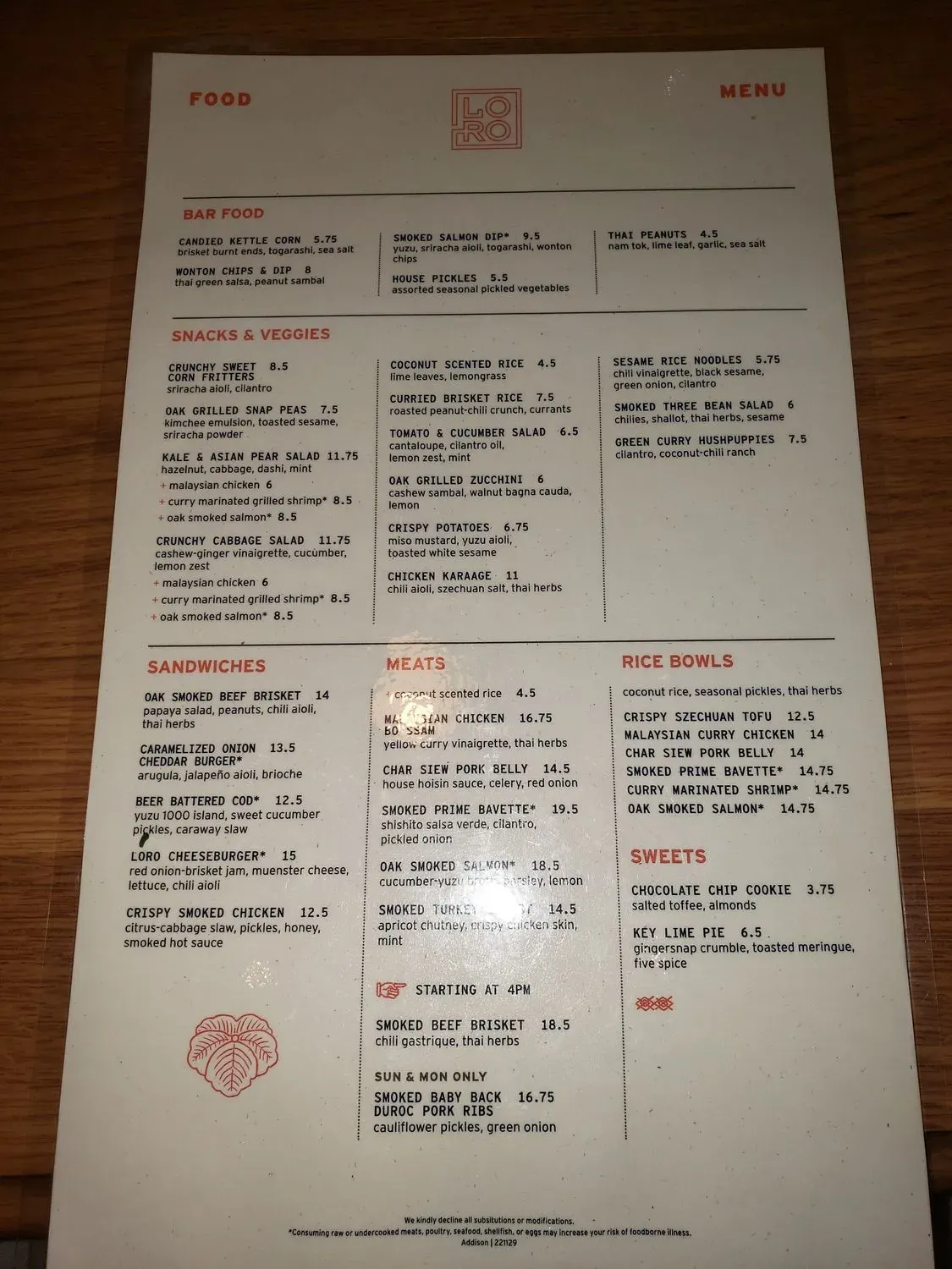 Menu 4