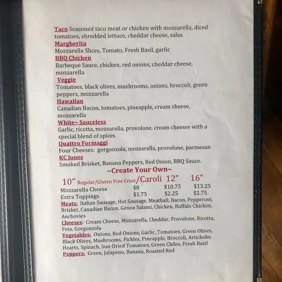 Menu 2