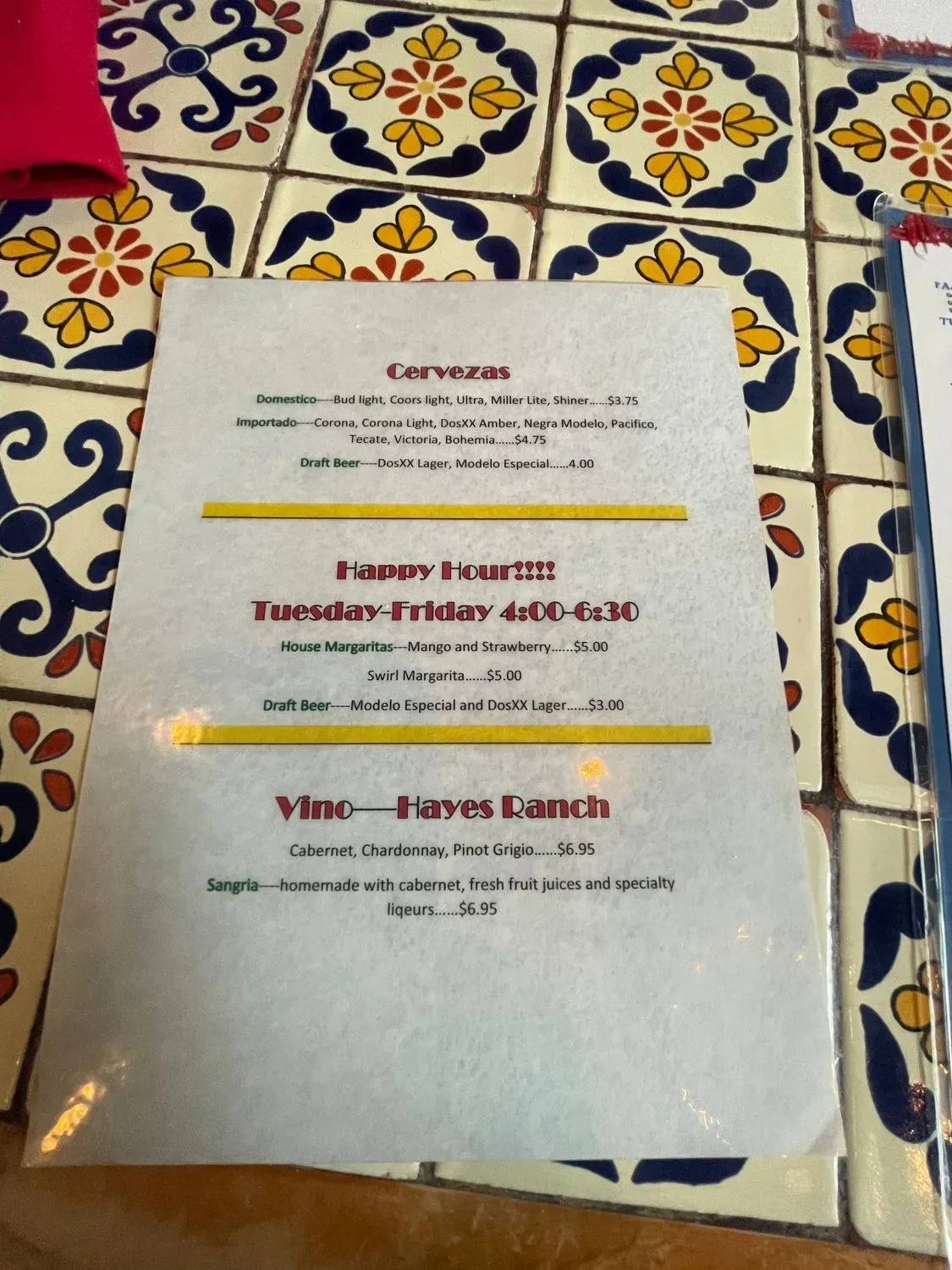 Menu 3