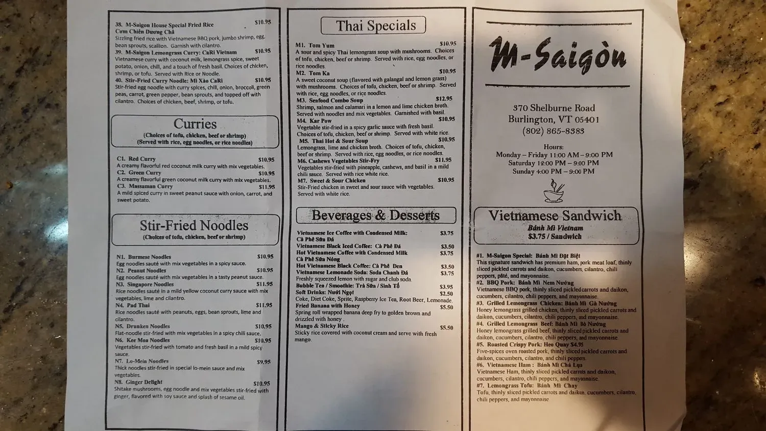 Menu 6