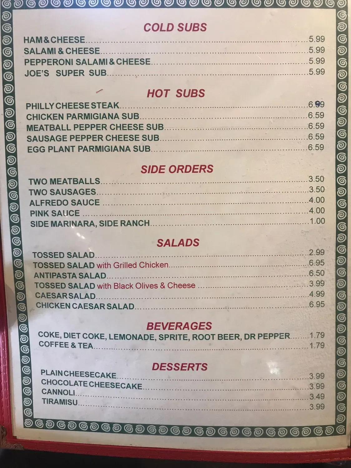 Menu 6