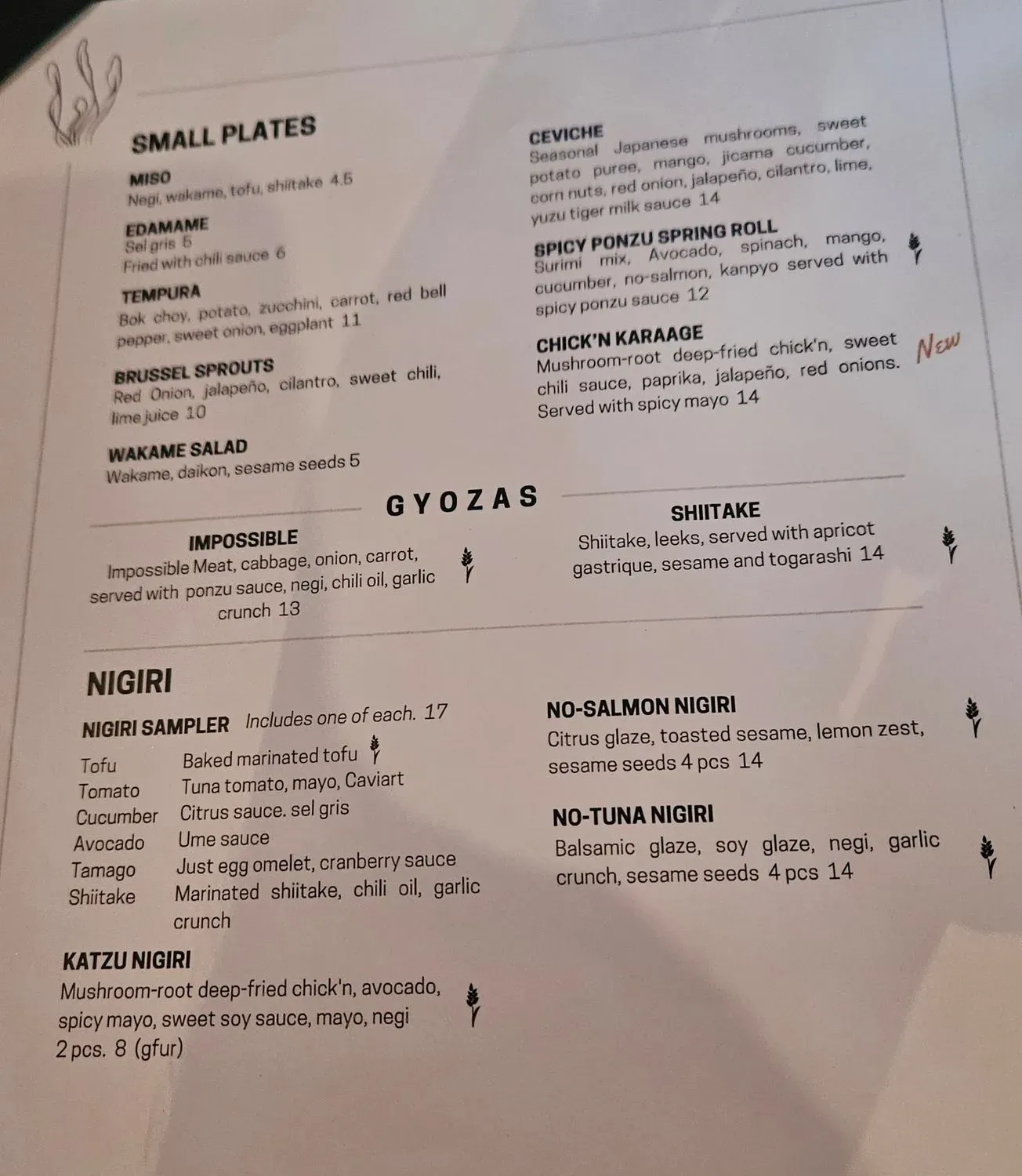 Menu 5