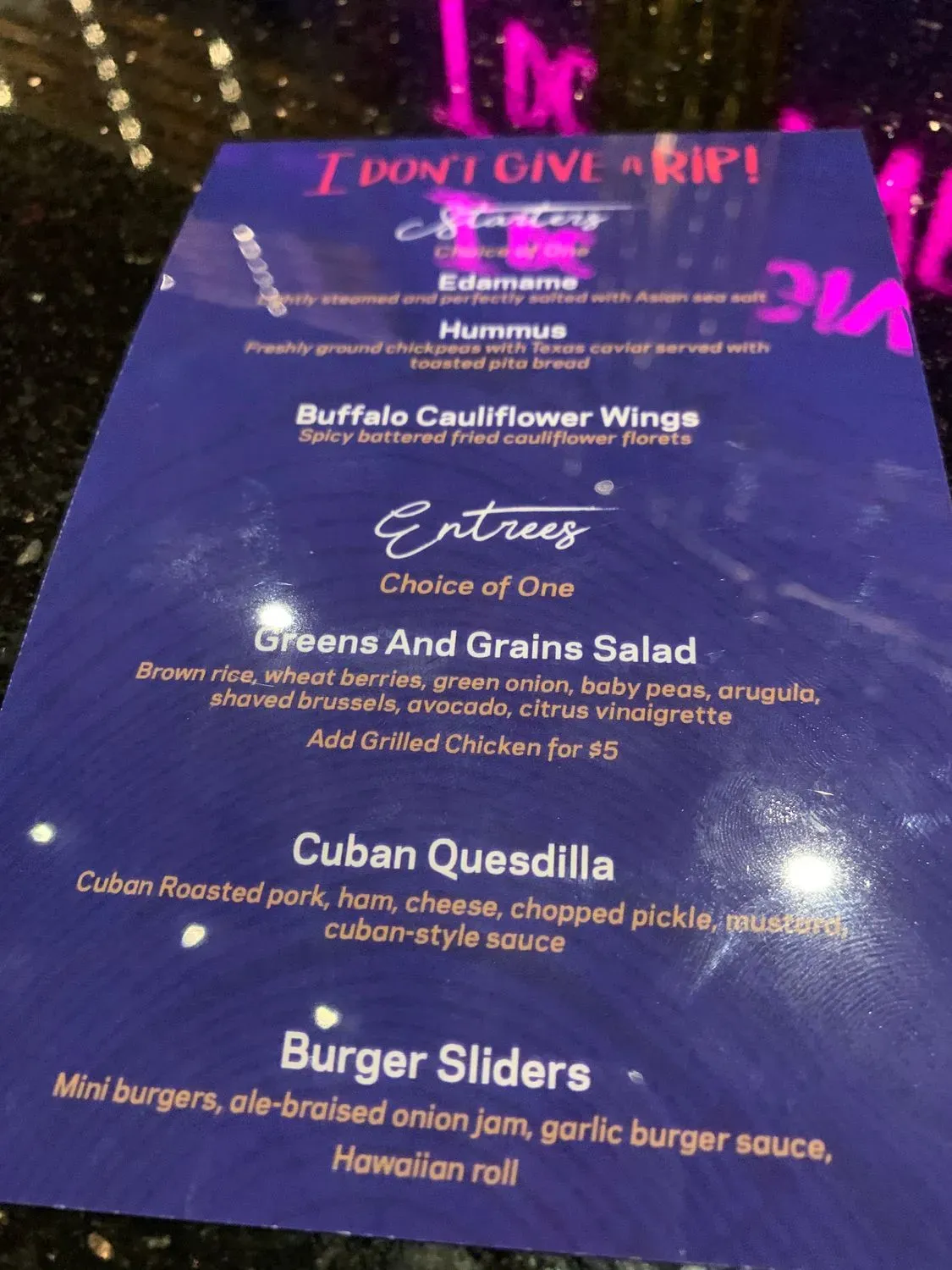 Menu 6