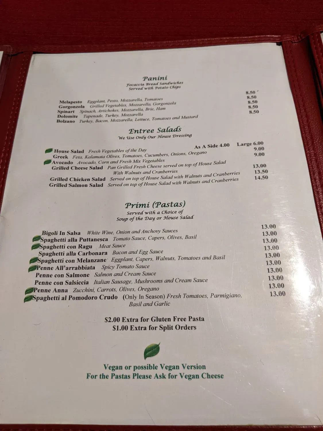 Menu 1