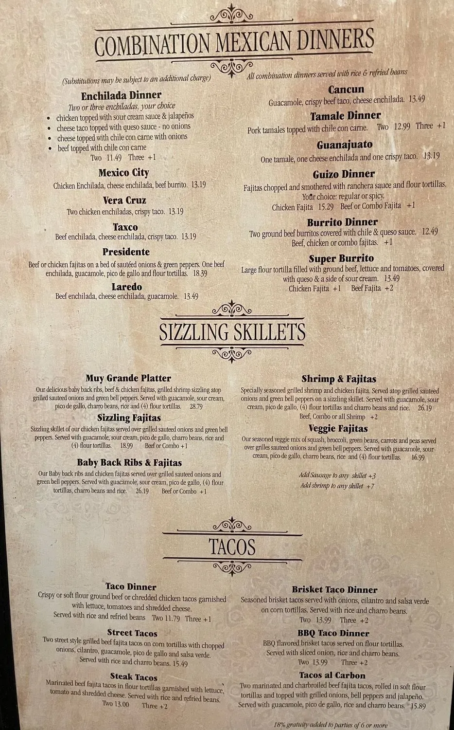 Menu 1