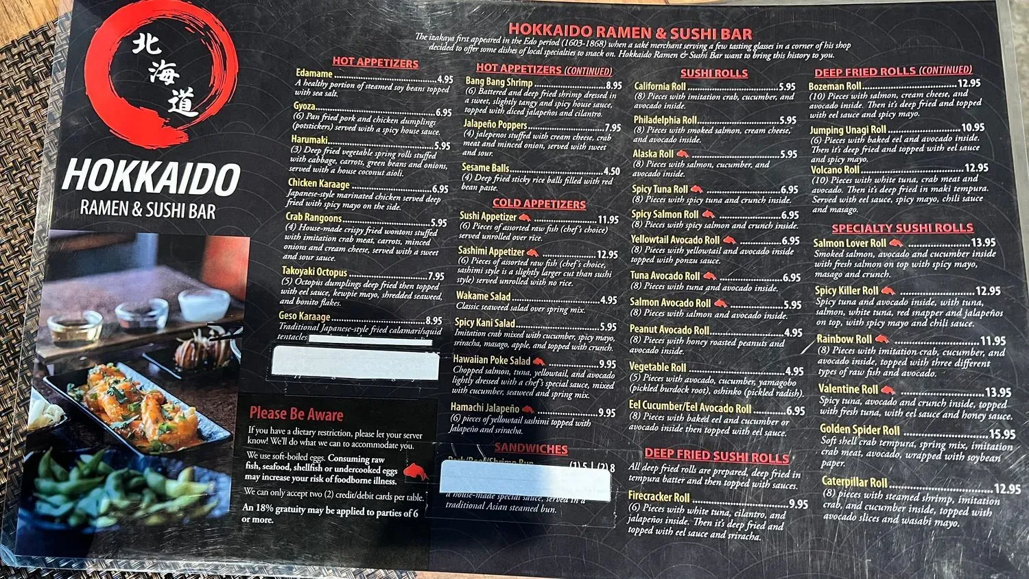 Menu 5